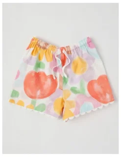 Jack & Milly Nina Woven Pyjama Set in Watercolour Floral Print