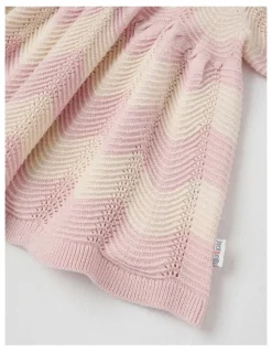 Jack & Milly Penny Knit Pointelle Dress in Pink
