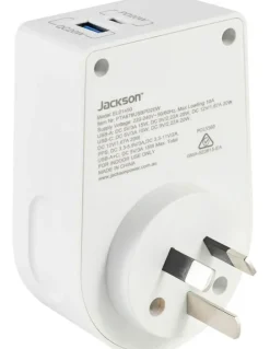 Jackson Move PD20W USB-A USB-C Inbound Adaptor UK & USA