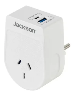 Jackson Move PD20W USB-A + USB-C Outbound Adaptor EU & Bali
