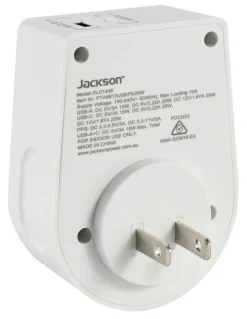Jackson Move PD20W USB-A USB-C Outbound Adaptor Japan & South America