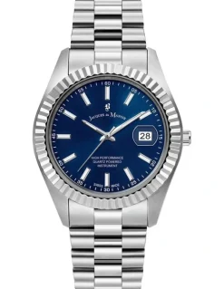 Jacques Du Manoir Swiss Inspiration Business Date Watch in Silver