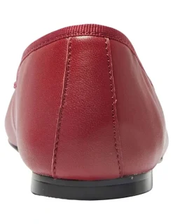 Jane Debster Fonteyn Ballet Flats in Red