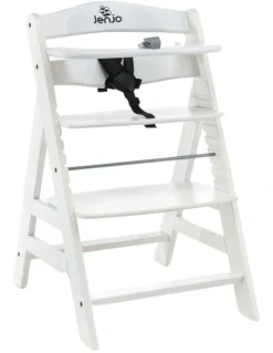 Jenjo Children's High Chair in White