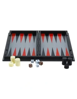 Jenjo 3 in 1 Magnetic Chess, Checkers & Backgammom Foldable Board Game