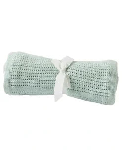 Jiggle & Giggle Cotton Cellular Weave Blanket 70x90cm in Multi