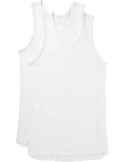 Jockey Athletic Singlet 2 Pack in White