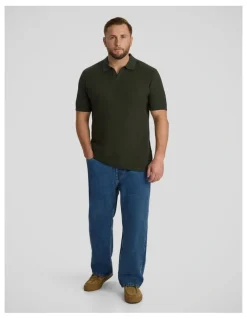 Johnny Bigg Arlo Knit Polo in Khaki