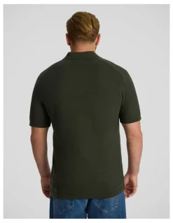 Johnny Bigg Arlo Knit Polo in Khaki