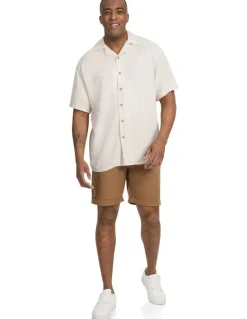 Johnny Bigg Bondi Relaxed Fit Shirt in Sand