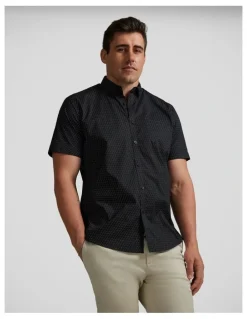 Johnny Bigg Butler Stretch Shirt in Black
