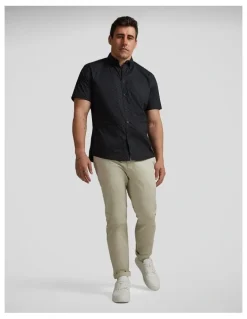 Johnny Bigg Butler Stretch Shirt in Black