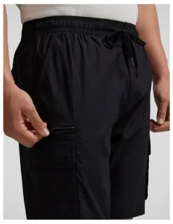 Johnny Bigg Corbin Stretch Cargo Short in Black