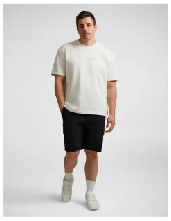 Johnny Bigg Corbin Stretch Cargo Short in Black