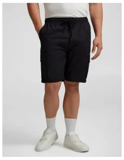 Johnny Bigg Corbin Stretch Cargo Short in Black