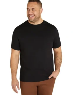Johnny Bigg Essential Crew Neck Tee in Black