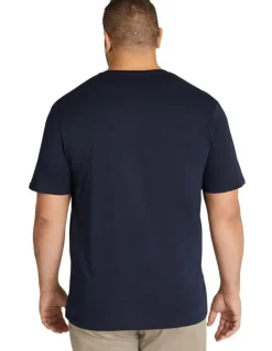 Johnny Bigg Essential Crew Neck Tee in Navy