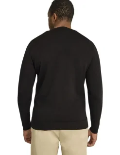 Johnny Bigg Essential Crew Neck Sweater in Black