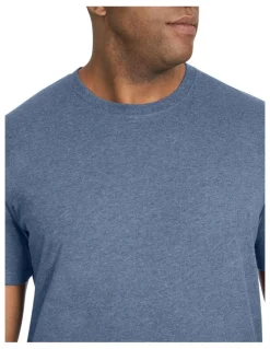 Johnny Bigg Essential Crew Neck Tee in Blue Marle