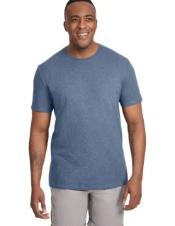 Johnny Bigg Essential Crew Neck Tee in Blue Marle