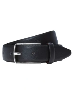 Johnny Bigg Kleid Textured Prong Belt in Black