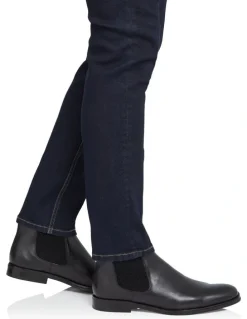 Johnny Bigg Morgan Leather Chelsea Boot in Black