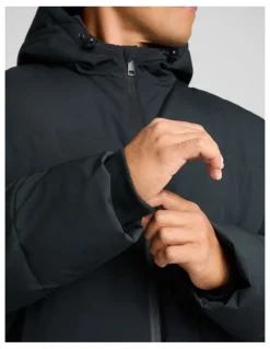 Johnny Bigg Quilted Puffer Jacket in Black