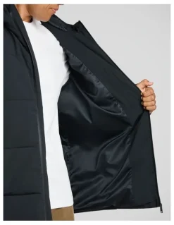 Johnny Bigg Quilted Puffer Jacket in Black