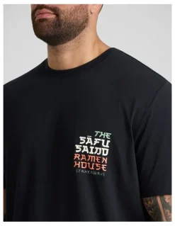 Johnny Bigg Ramen Crew Neck Tee in Black