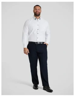 Johnny Bigg Roman Dobby Smart Shirt in White