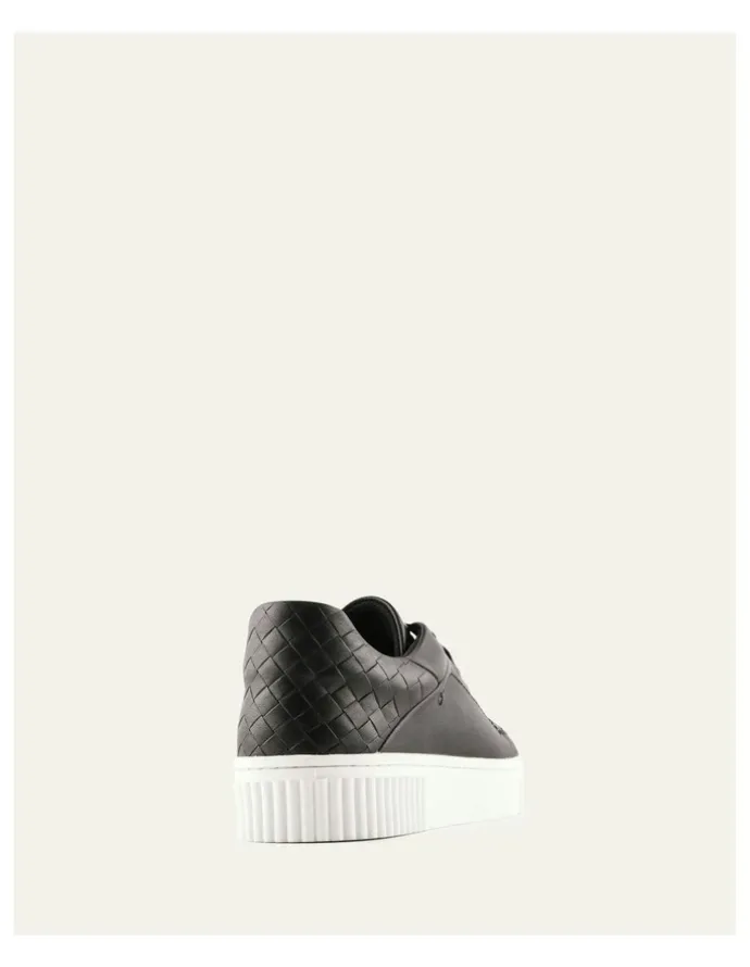 Jo Mercer Campbell Leather Sneakers in Black