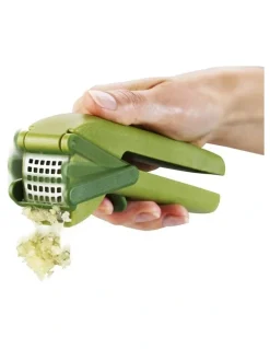 Joseph Joseph Clean Force Garlic Press in Green