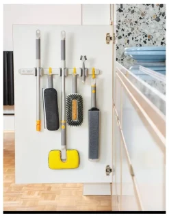 Joseph Joseph CleanTech Cleaning Tool Storage Rail in Silver