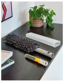 Joseph Joseph CleanTech Duster with Storage Sheath in Light Stone
