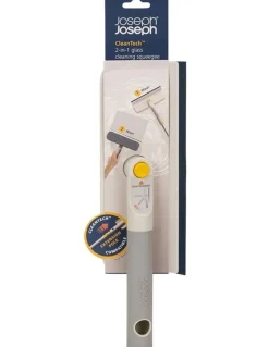 Joseph Joseph CleanTech 2-in-1 Glass Cleaning Squeegee in Light Stone