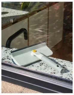 Joseph Joseph CleanTech 2-in-1 Glass Cleaning Squeegee in Light Stone