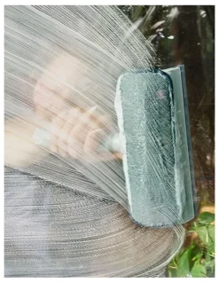 Joseph Joseph CleanTech 2-in-1 Glass Cleaning Squeegee in Light Stone