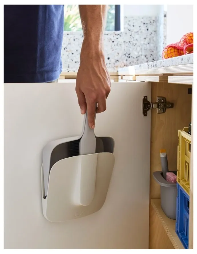 Joseph Joseph CleanTech Wall-Mounted Dustpan And Brush in Multi