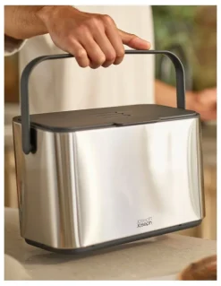 Joseph Joseph Collect Food Waste Caddy 4L in Stainless Steel