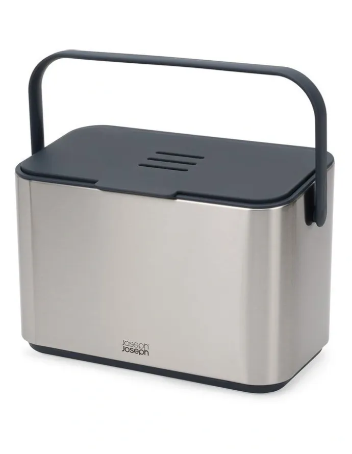 Joseph Joseph Collect Food Waste Caddy 4L in Stainless Steel
