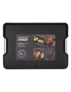 Joseph Joseph Cut and Carve Plus Large Board in Black