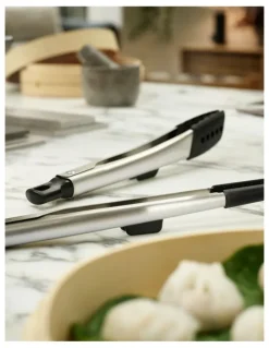 Joseph Joseph Elevate Fusion 2 Piece Silicone Tong Set in Stainless Steel