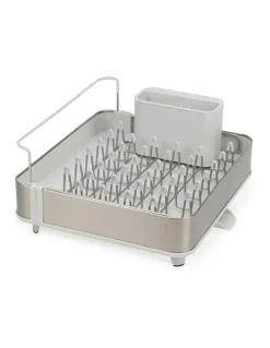 Joseph Joseph Extend Steel Dish Rack in Light Stone