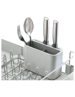 Joseph Joseph Extend Steel Dish Rack in Light Stone