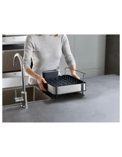 Joseph Joseph Extend Steel Dish Rack in Grey
