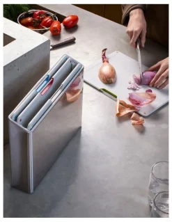 Joseph Joseph Folio Steel Board Set 4 Pieces in Light Stone