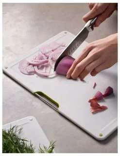 Joseph Joseph Folio Steel Board Set 4 Pieces in Light Stone