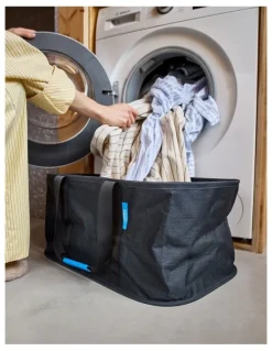Joseph Joseph Hold-All Laundry Basket in Carbon Black