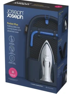 Joseph Joseph Pocket Plus Folding Table-Top Ironing Board in Black/Blue