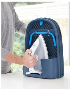 Joseph Joseph Pocket Plus Folding Table-Top Ironing Board in Black/Blue